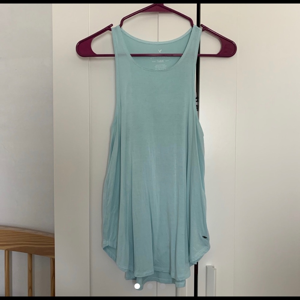 Pastel Blue American Eagle Soft & Sexy Tank Top